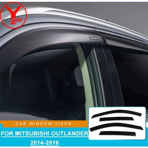 ABS Sun Deflector For Mitsubishi Outlander 2014 2015 2016 2017 2018 2019 2020 Accessories Door Window Visor YCSUNZ