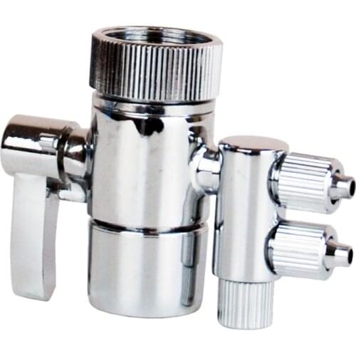 Tap Adaptor 1/4" Water Filter Inlet and Outlet Shut Valve