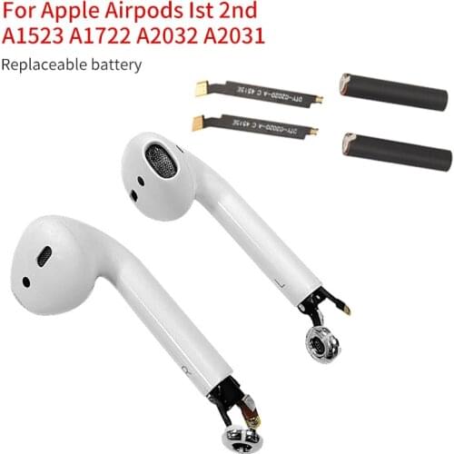 1604 Battery For Airpods 1st 2nd A1523 A1722 A2032 A2031 25mAh Bateria for Apple Air Pods 1 2 Replacement Battery GOKY93mWhA1604