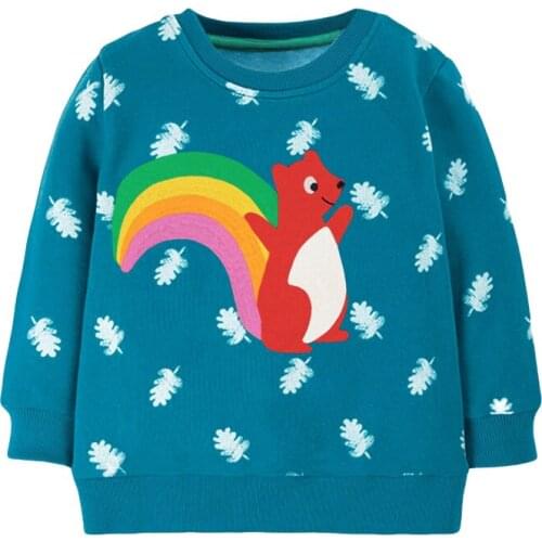 Bambino New Year 2021 Sweatshirt Cartoon Fleece Winter Clothes Kids Girl 2-9 Years Little Girl Costumes Warm School Clothing