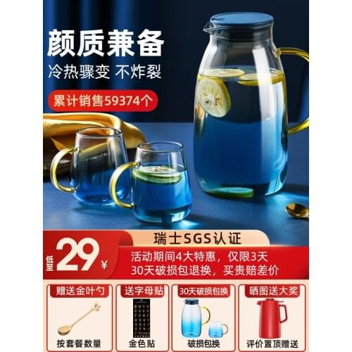 Big Transparent Borosilicate Glass Teapot Heat-Resistant Large Clear Tea Pot Flower Tea Set Puer Kettle Office Home Tool SFDG