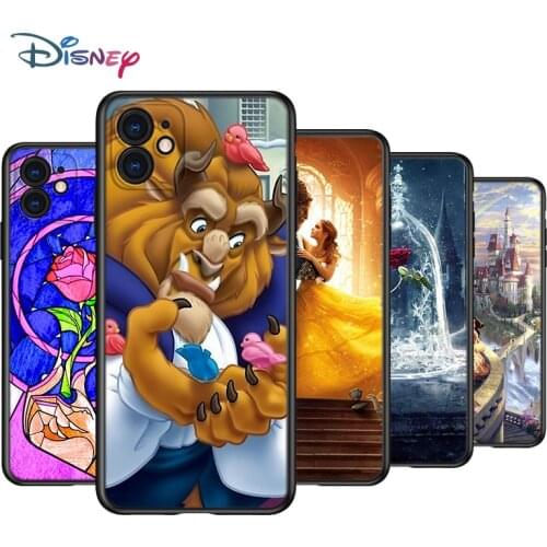Disney Beauty Beast Silicone Black Cover For Apple IPhone 12 Mini 11 Pro XS MAX XR X 8 7 6S 6 Plus 5S SE Phone Case