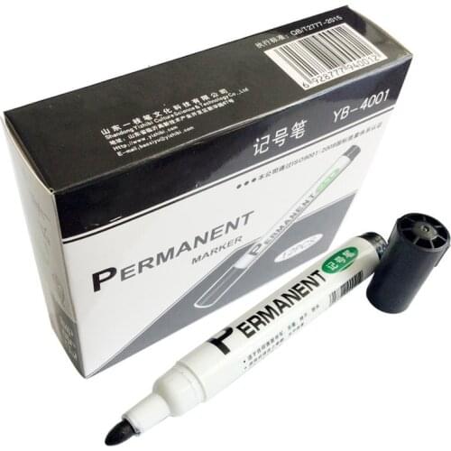 Black Marker Pen Paint Oil Car Tire Marker Pen Waterproof Paint Marker Graffiti Pen