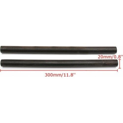 300MM Ebony Lumber 3/4" x 12"(20mm) Black Eog Stick For Jewelry Make Craft