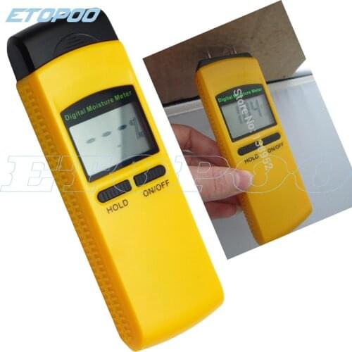 4 pins LCD digital Bamboo Paper Wall Wood Moisture Meter tester Tree moisture detector Analyzer