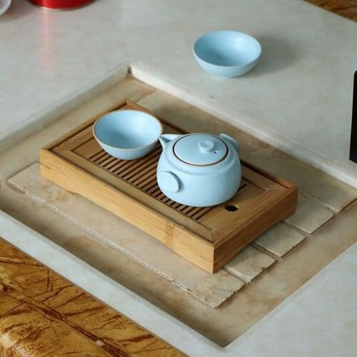 Solid Wood Tea Tray Drainage Water Storage Kung Fu Tea Set Drawer Tea Room Board Table Chinese Tea Room Ceremony Tool