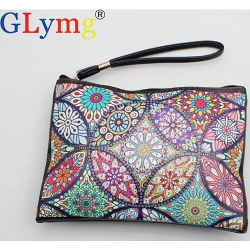 DIY Special Shaped 5D Diamond Painting Cross Stitch Wristlet Wallet Diamond Painting Embroidery Women Bag Wallet Christmas Gifts
