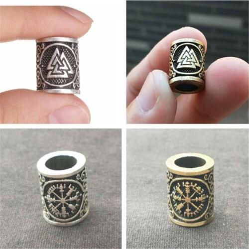 For Viking Knot Beads DIY Jewelry for Bracelet Pendant Necklace Beard Hair Beads