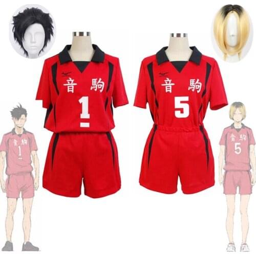 Haikyuu!! Nekoma High School #5 1 Kenma Kozume Kuroo Tetsuro Cosplay Costume Haikiyu Volley Ball Team Jersey Sportswear Uniform