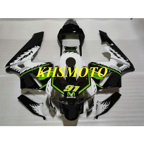 Motorcycle Fairing Kit for CBR600RR 03 04 CBR 600RR F5 2003 2004 CBR600 ABS Black white Fairings set+gifts HY44