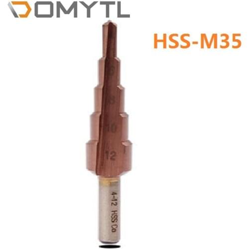 Metric Spiral Flute The Pagoda Shape Hole Cutter 4-12/20/32mm HSS Steel Cone Drill Bit Set HSS Steel Step Sharpening M35