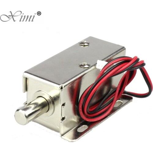 Round Cabinet Lock Small Electric Control Lock 12V Mini Electric Cabinet Lock Electromechanical Lock Drawer Lock