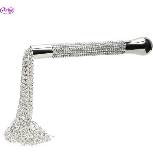 Diamond Metal Sex Whips Spanking Paddle Bondage Set Sex Toys for Adults Couple Games Tool Erotic Products Furniture Machine Shop