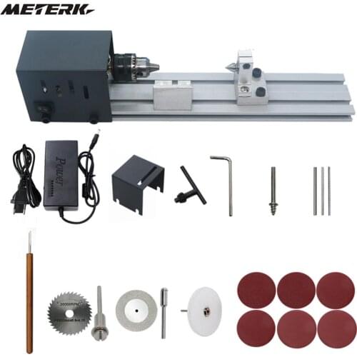 Mini Lathe Beads Polisher Machine Woodworking Craft DIY Rotary Tool Set Standard Version EU Plug