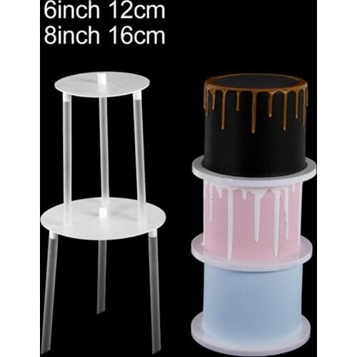 Multi-layer Cake Piling Bracket Support Frame Practical Cake Stands DIY Dessert Making Decor Tools Kitchen Accessories S/L Sizes