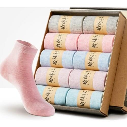 Fashion 10 Pairs/Lot Womens Socks 2019 Fuzzy Ankle Socks High Quality Women Fashion Plus Size Crazy Socks Korean Style