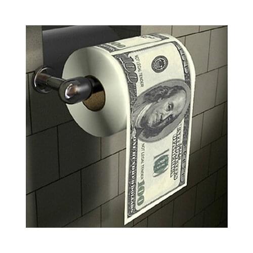 US Money Soft Toilet Paper Towel Bath Tissue Roll Bathroom Money Toilet Roll Cleaning Clothes