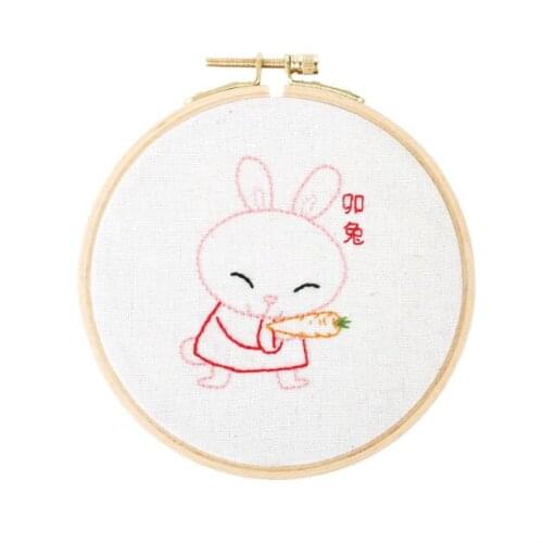 Cartoon embroidery European embroidery kit simple three-dimensional embroidery Ribbon kit embroidery needlework