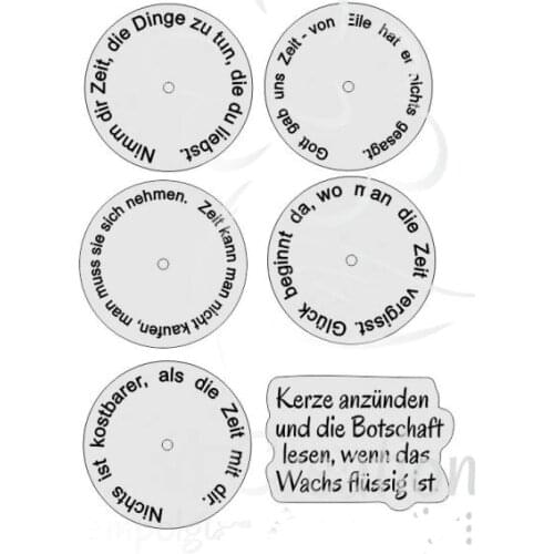 German stamp Clear Stamp for Scrapbooking Transparent Silicone Rubber DIY Photo Album Decor 1208