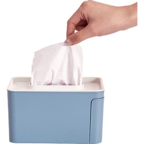 New Desk Organizer Creative Tissue Box Office Living Home Products Dining Room Simple European Carton Multi Function