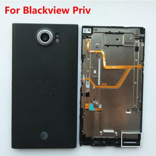 ZUCZUG New Plastic Rear Housing+Front Frame For Blackberry Priv Battery Cover Back Case
