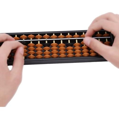 Plastic Abacus 15 Digits Arithmetic Tool Kids Math Learning Educational Toy Aid Caculating Toys For Children Math Toy
