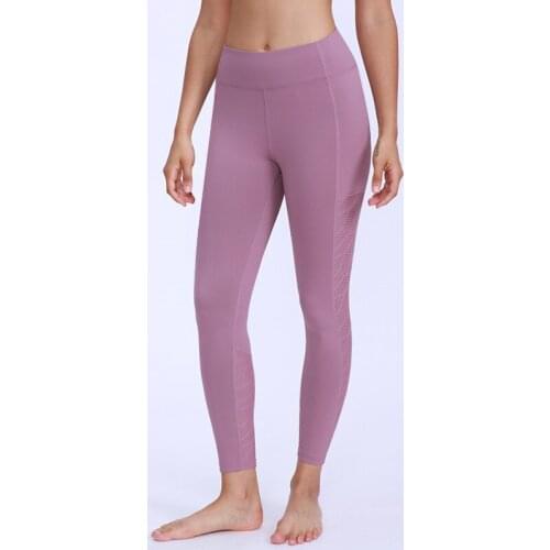 Hollow Breathable All -Matching Shaping Fitness Yoga Pants Women High Waist Tights Quick-Drying Training Pants Peach Hip Sports