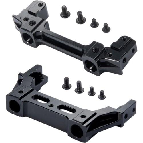RCTOYFUN Aluminum Alloy Front & Rear Support Bumper Mount Upgrade Accessories For 1/10 RC Crawler Car Axial SCX10 II 90046 90047