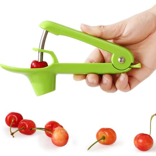1pc Handheld Cherry Olive Pitter Stainless Steel Fruit Core Seed Remover Kitchen Tool Accessories Enucleate Cherry Gadgets