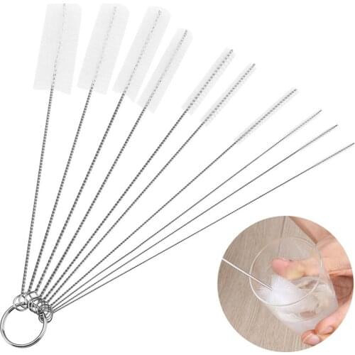 10Pcs/set Nylon Brush Multi-Functional Tools Cleaning Brush Drink Straws Sewing Machines Paint Spray Guns Cleaning Brush