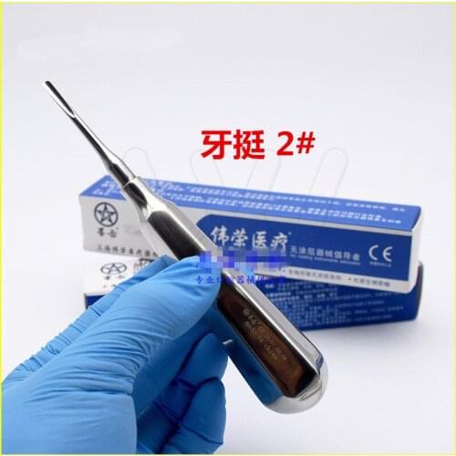 Dental Luxating Lift Elevator Teeth Clareador Curved Root Dentist Surgical Instrument Tool 1#~6