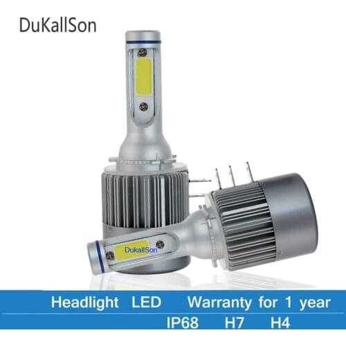 H15 LED Bulbs 72W 8000LM Car Headlight Lights Day time Running Light for Ford Kuga Golf 7 Mazda CX 5 Audi BMW 6000K 2pcs