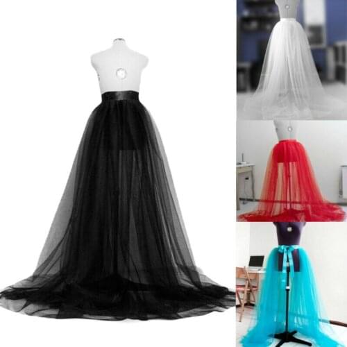 Hot Women High Waist Tulle Tutu Long Skirt Wedding Party Prom Bandage Mesh Skirt Fashion Sexy See-Through Lady Beachwear Skirt
