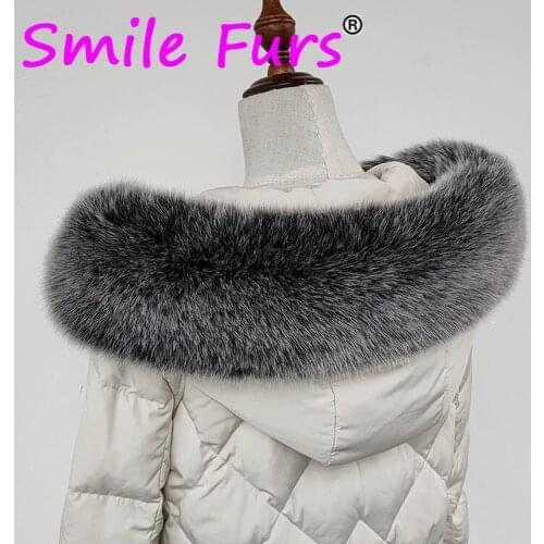 Women Faux Fox Fur Collar Grey Black Winter Unisex Fur Scarves Customerized Collar Ladies Fluffy Wraps 13cm Width Jackets Decor
