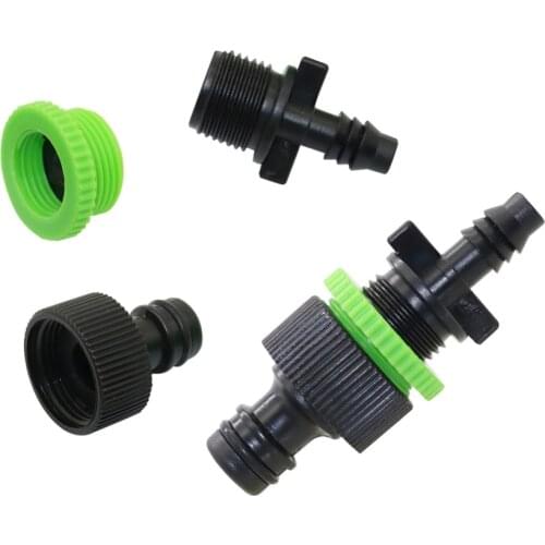1/2" to 3/4" Thread to 8 mm Quick Connectors Agriculture tools Irrigation Connector Garden Water Kits Joint 5 Sets