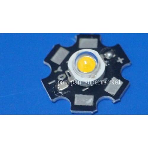 1000Pcs /lot 3W High Power Chip white warm white Bead Emitter LED Bulb Diodes Lamp Beads with 20mm Star PCB Platine Heatsink