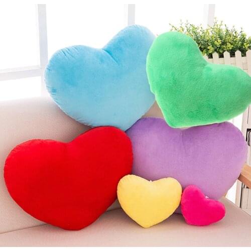 15cm Heart Shape Decorative Throw Pillow PP Cotton Soft Creative Doll Lover Gift