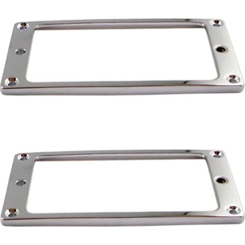 2 Pieces Metal Humbucker Electric Guitar Pickup Flat Base Mounting Inside Frame 4x4mm Guitar Lovers Gift