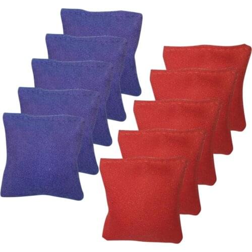7x8cm 10PCS Bean Bags Leak-proof Durable Cornhole Throwing Sandbags Outdoor Family Game Tool Kid Throwing Sandbags Home Toys