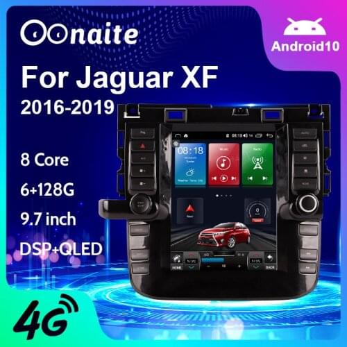 Android 10.0 DVD Player Radio For Jaguar XF 2016-2019 Touchscreen 6+128G Car Stereo Multimedia GPS Navigation CarPlay Head Unit
