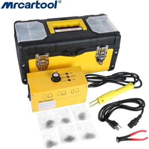 Car Plastic Welder Kit Hot Stapler Plastic Welding Equipment Hot Staple Gun With 700PCS Staples Bumper Car Bumper Repair