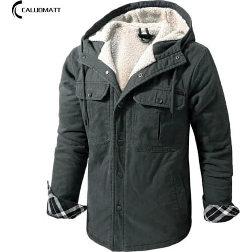 Мужские парки с капюшоном CALUOMATT China At AliExpress