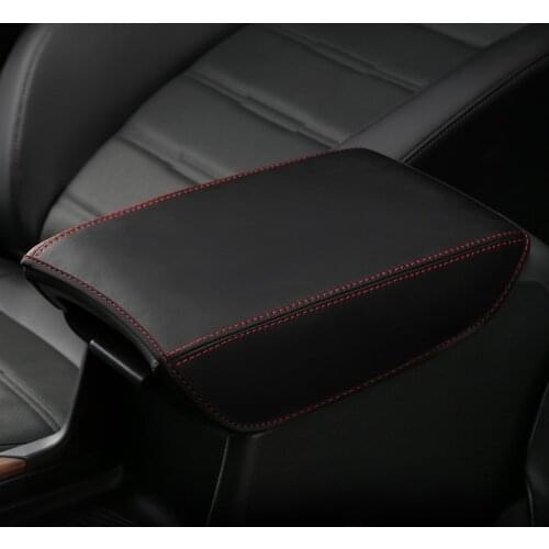 For Honda CRV CR-V 2017-2019 Central Armrest Case Cover Car Interior Armrest Box Leather Cover Decoration Accessories