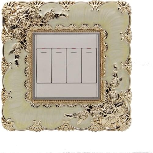European 86 style Switch paste Acrylic Plastic wall paste Switch sleeve Double socket Decoration paste protective cover Hotel