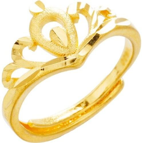 Creative Chain women Rings Simple Winding Twist 24K Gold Ring for Female Fashion Popular Wedding Rings for Women Anillos mujer