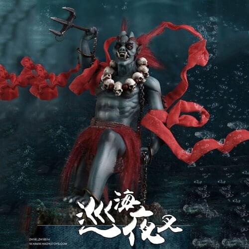 Collectible 1/6 Scale HaoYuToys ZH18014 Chinese Mythology Series Patrol Yaksha Action Figure Statue Model for Fans Gifts