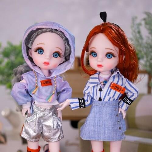 Dream Fairy 1/6 BJD 28 Joints Body Dolls with Clothes Shoes Lucky Angel Series 28cm Ball Jointed Dolls Full Set Gift for Girls
