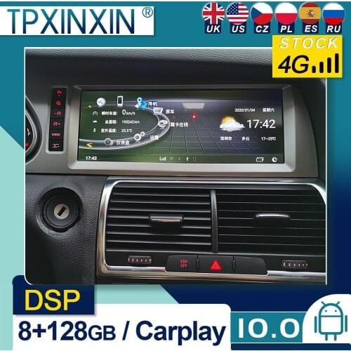 For Audi Q7 2006 2007 Android 10 Car Stereo Car Radio with Screen Car GPS Navigation Tape Recorder Head Unit