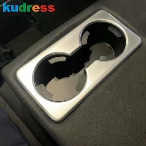 For Mazda CX30 CX-30 2020 2021 2022 Stainless Steel Interior Rear Water Cup Holder Frame Cover Trim Sticker Car Accessories