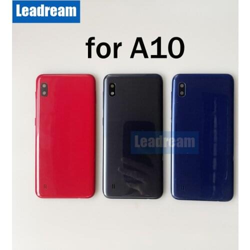 Original Battery Back Cover Rear Door for Samsung Galaxy A10 Back Housing Glass Cover With Camera Lens